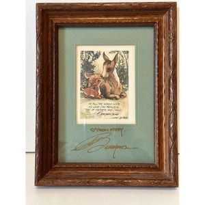 JODY BERGSMA Framed Print, Signed on Matt and Number 2809/7500 c.1987 VTG